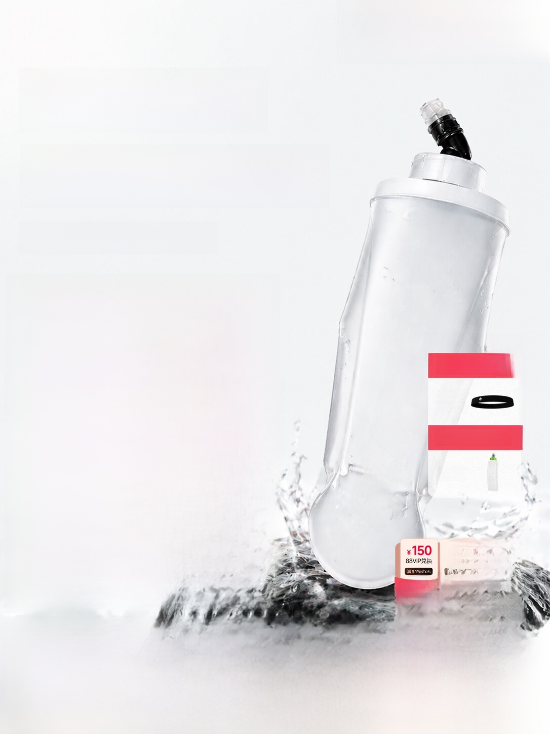 Running Gear Storage - FlipBelt Sport Soft Water Bottle Portable
