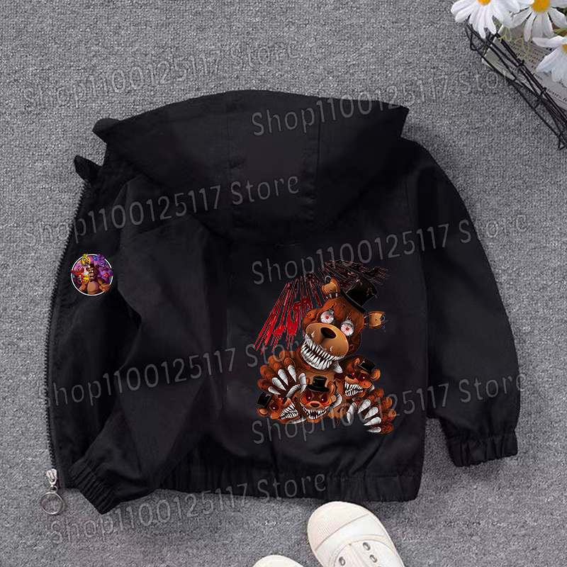 Fnafs Hooded Jacket Boys Girls - Running Gear Kids review and price