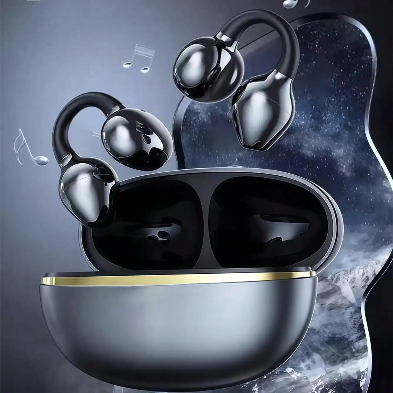 Open Ear Clip Wireless Earbuds - Running Gear Phone Holder review and price