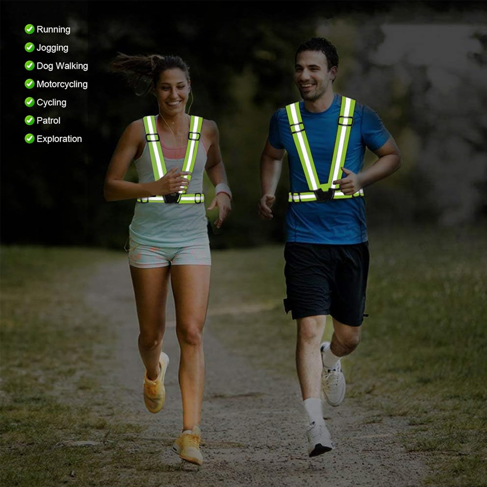 1Pcs Night Running Vest High V - Running Gear Reflective review and price